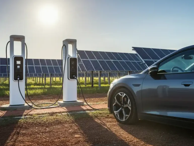 Solar panels for electric vehicles